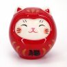 Adorno de gato manekineko japonés disfrazado de daruma - DARUKO - 4 cm