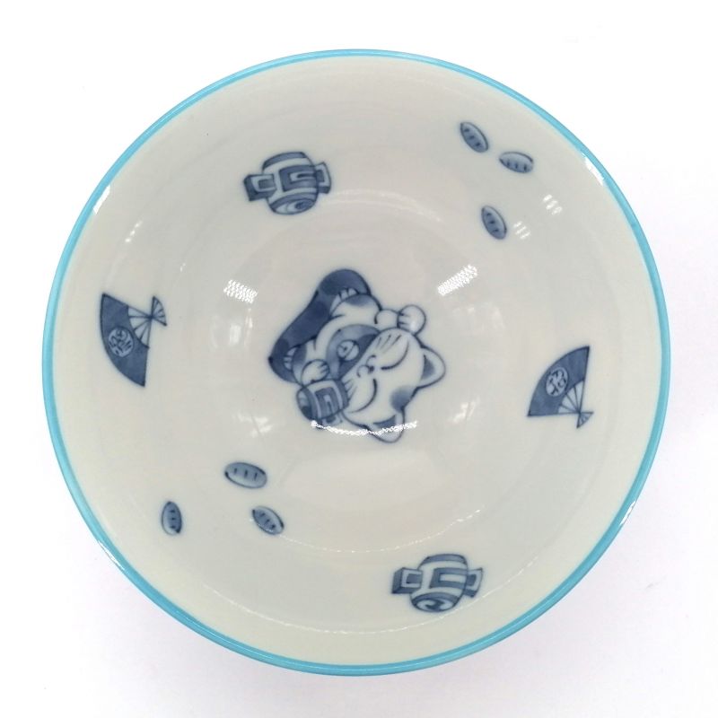 Japanese blue cat ceramic bowl - AO NEKO