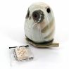 Small Japanese incense holder for stick and cone - FUKURO - Owl