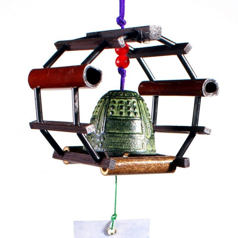 Japan cast iron wind bell, ITOGURUMA, wheel