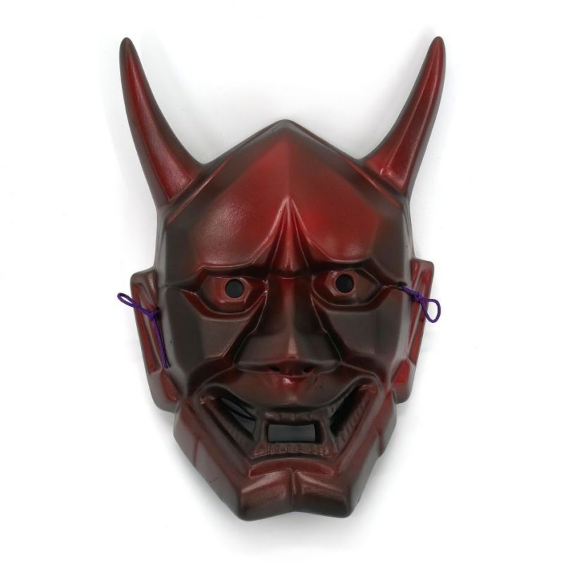 Maschera Noh che rappresenta il demone vendicatore rosso, HANNYA, 25 cm