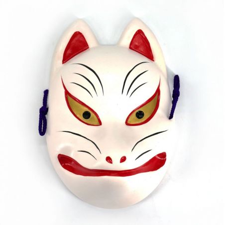 Noh-Maske, die einen Kitsune-Fuchs darstellt, KITSUNE, 18,7 cm