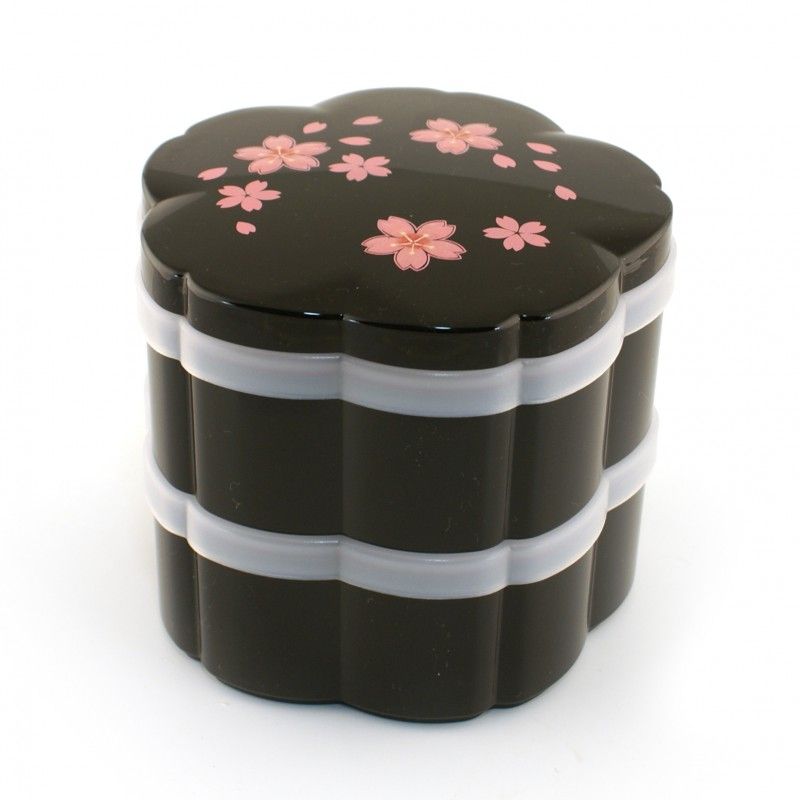 Bento Lunch Box giapponese Black Cherry Blossom, MAISAKURA, Cherry Blossom