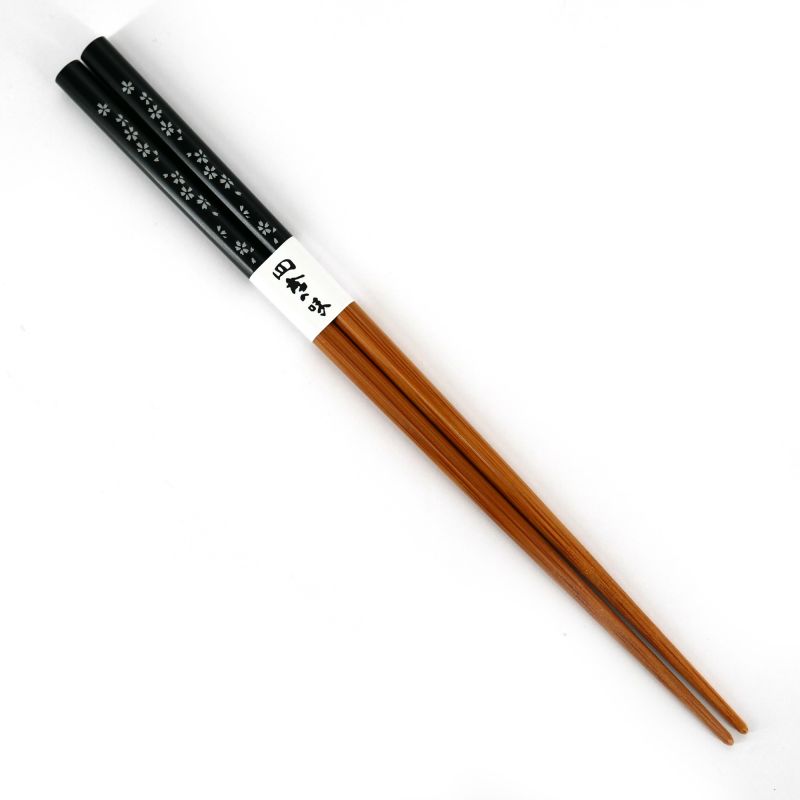 Pair of Japanese chopsticks in natural wood - GIN SAKURA