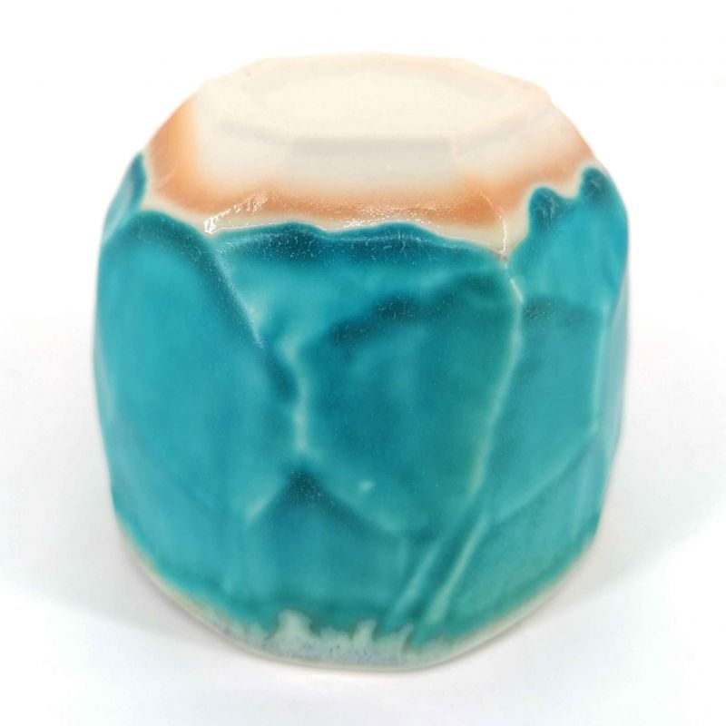 Cuenco de cerámica para ceremonia del té, azul océano - KAIYO