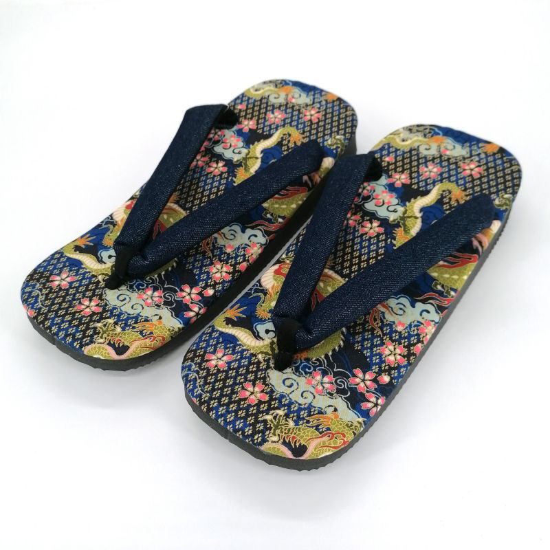 Paire de sandales japonaises zori en polyester, RYU