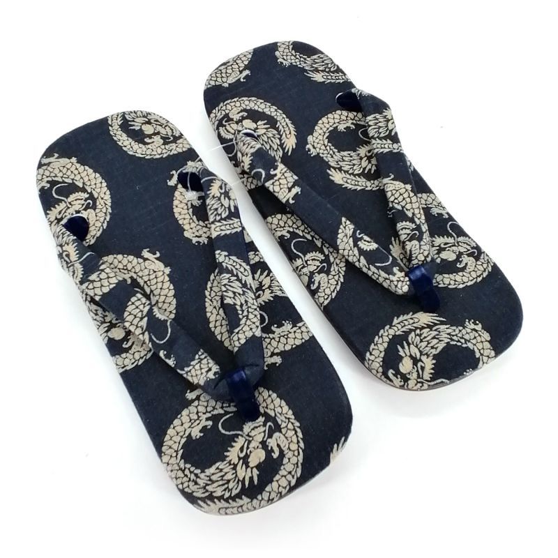 Paire de sandales japonaises zori en tissus, RYU