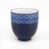 Tasse à thé japonaise bleue seigaha - SAIGAIHA AO