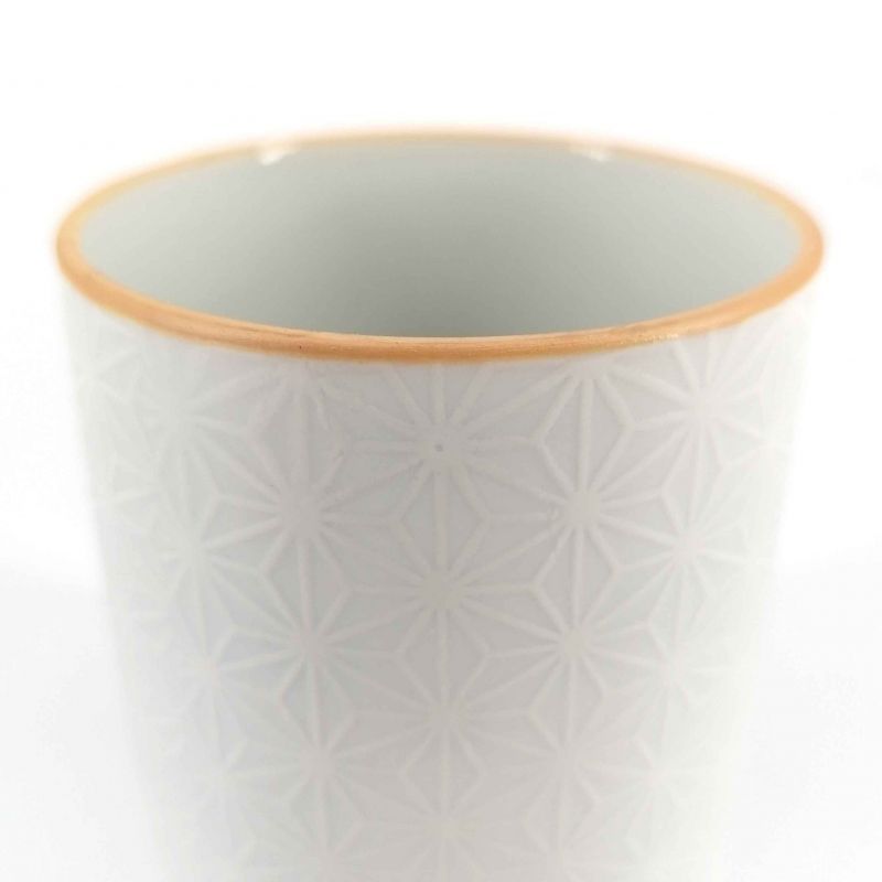 Japanische Keramik-Teetasse, weiß - ASANOHA