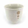 Tasse à thé japonaise en céramique, blanc - POINTO