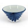 Japanische Keramik-Teetasse, weiße und blaue Blütenblätter - AOI HANABIRA