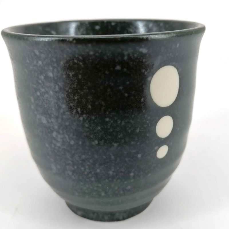 Taza de té de cerámica japonesa, negra - POINTO
