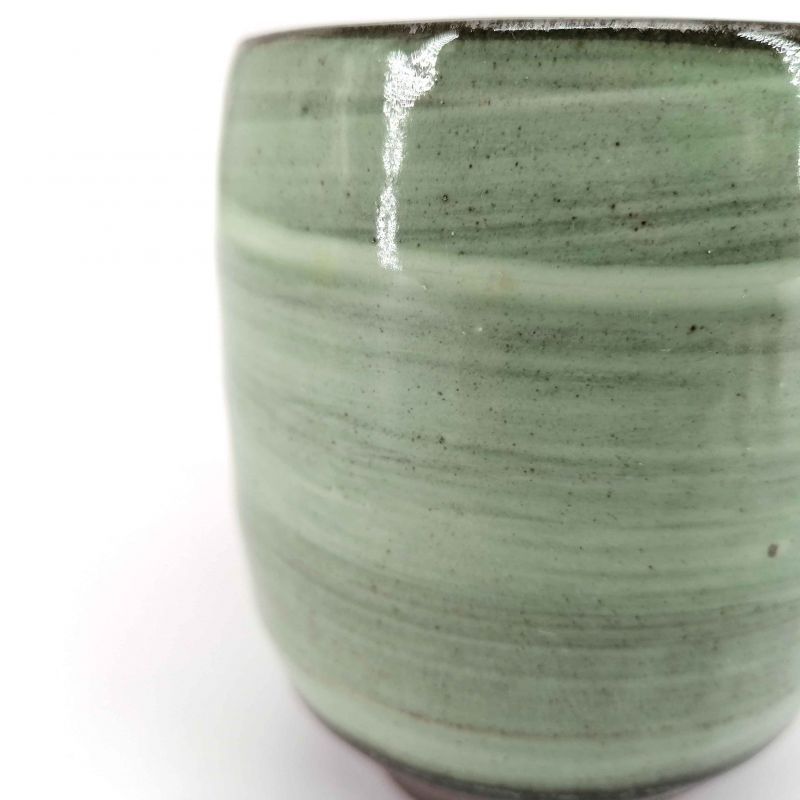 Japanische Keramik-Teetasse, Grüntöne - NYUANSU