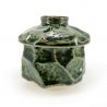 Tasse japonaise avec couvercle chawan mushi, vert, carapace de tortue - SHERU