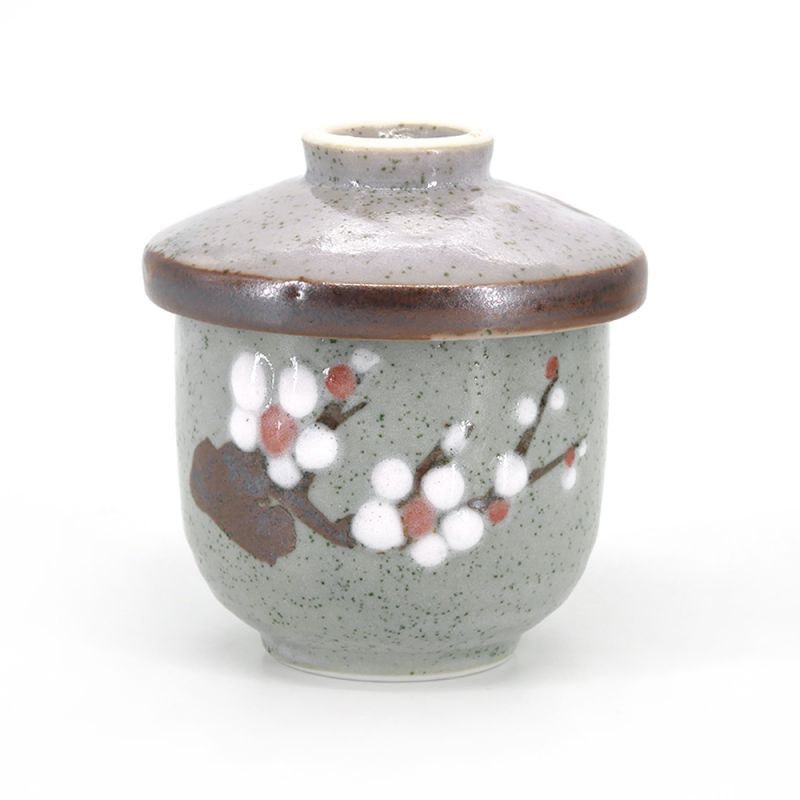 Tazza in ceramica giapponese con coperchio - HAIRO NO KABA - grigia