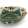 Recipiente de cerámica japonesa, beige y verde - ORIBE