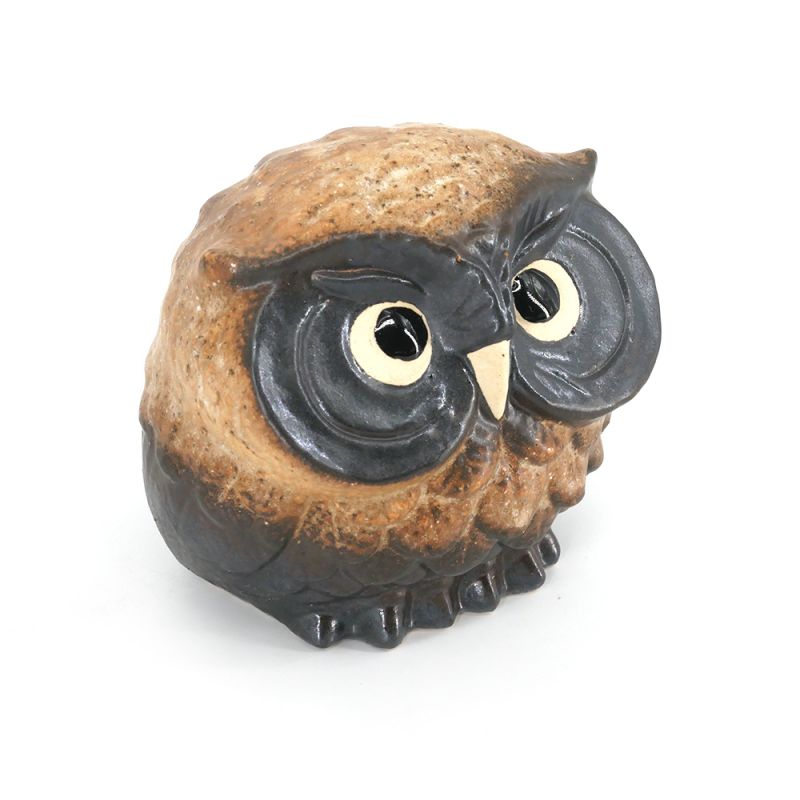 Japanese attentive owl statue - FUKURO