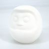 Unglazed ceramic lucky money box to paint yourself, OEKAKI DARUMA, 8 cm