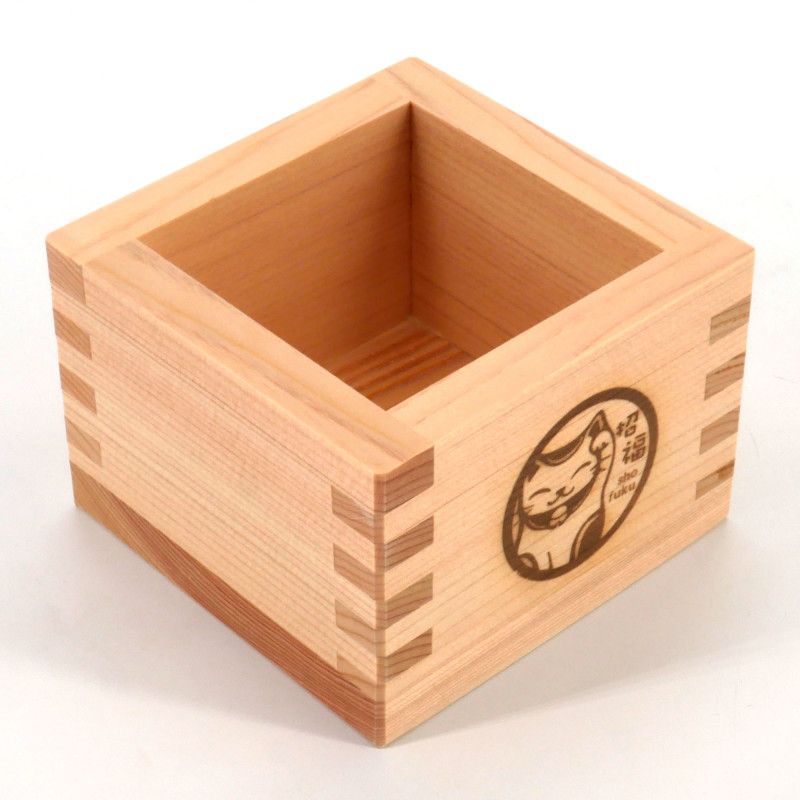 Bicchiere da sake quadrato in legno Cipresso - HINOKI