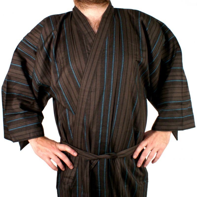 Japanische herren Yukata, TATESHIMA, braun