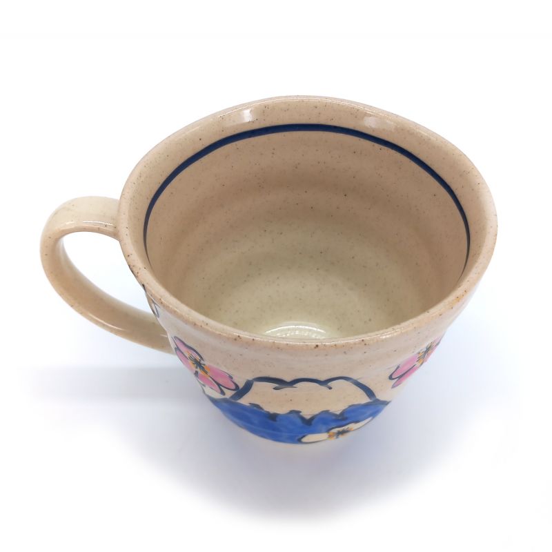 Tazza in ceramica giapponese Monte Fuji blu - FUJISAN