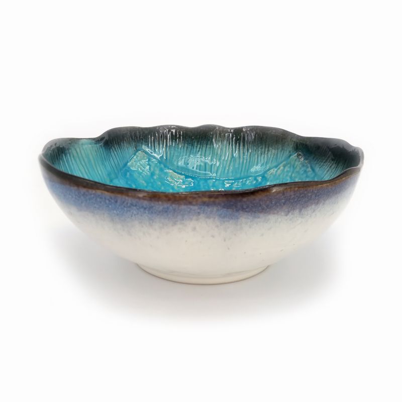 Japanische Ramenschale aus Keramik, türkis - TAKOIZU