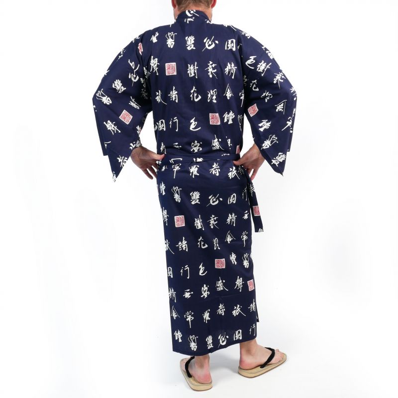 Yukata giapponese in cotone per uomo - TOJIGO