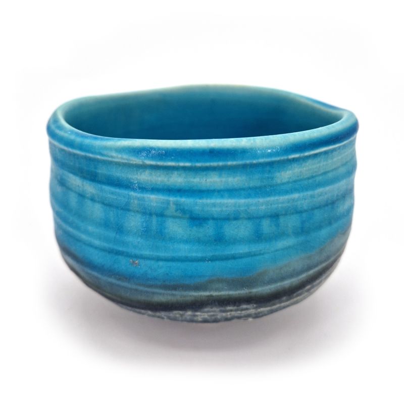 Ceramic bowl for turquoise tea ceremony - TAKOIZU 1