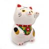 Japanische glückliche Manekineko-Katze aus Keramik – SHIROI NEKO
