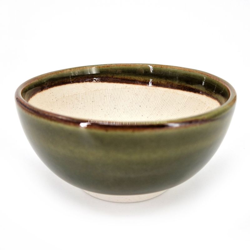 Japanische Suribachi-Schale aus Keramik – SURIBACHI – grün