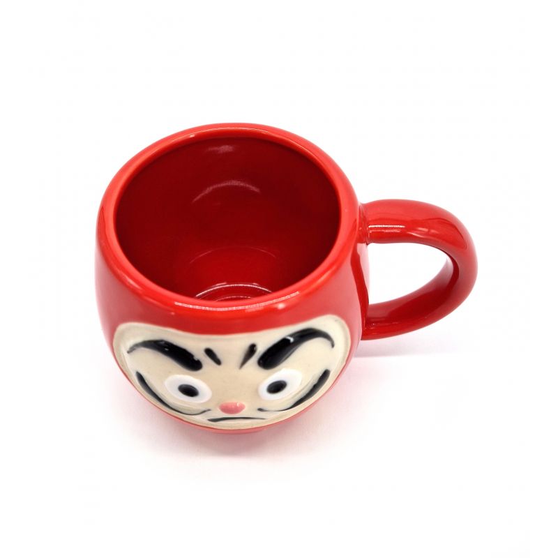 Mug japonais en céramique ROUGE - REDDOHEDDO - daruma
