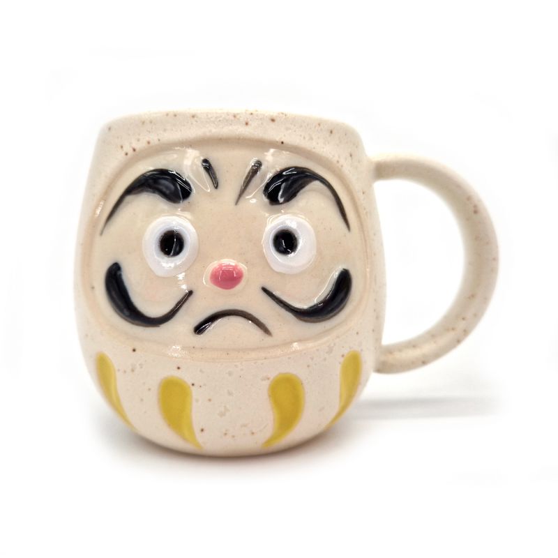 Mug japonais en céramique blanc - ATAMA - daruma