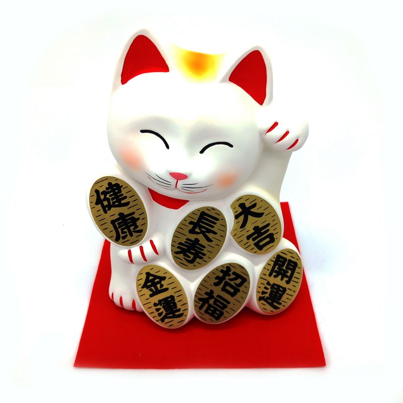 Katze Maneki Neko Japanisches Glückssparschwein, KOUN OMAMORI