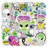 Lote de 50 stickers japoneses, stickers alienígenas Kawaii-CHIKYU GAI NO