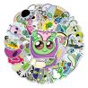 Lote de 50 stickers japoneses, stickers alienígenas Kawaii-CHIKYU GAI NO