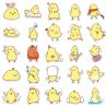 Lotto di 50 adesivi giapponesi, Kawaii Canary Stickers-KANARIA