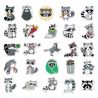 Lot de 50 autocollants japonais,Stickers Kawaii Raton laveur- TANUKI