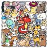 Set de 50 pegatinas japonesas, Kawaii Animal Stickers - DOBUTSU