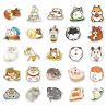 Lote de 50 pegatinas japonesas, pegatinas Kawaii Hamster-HAMUSUTA