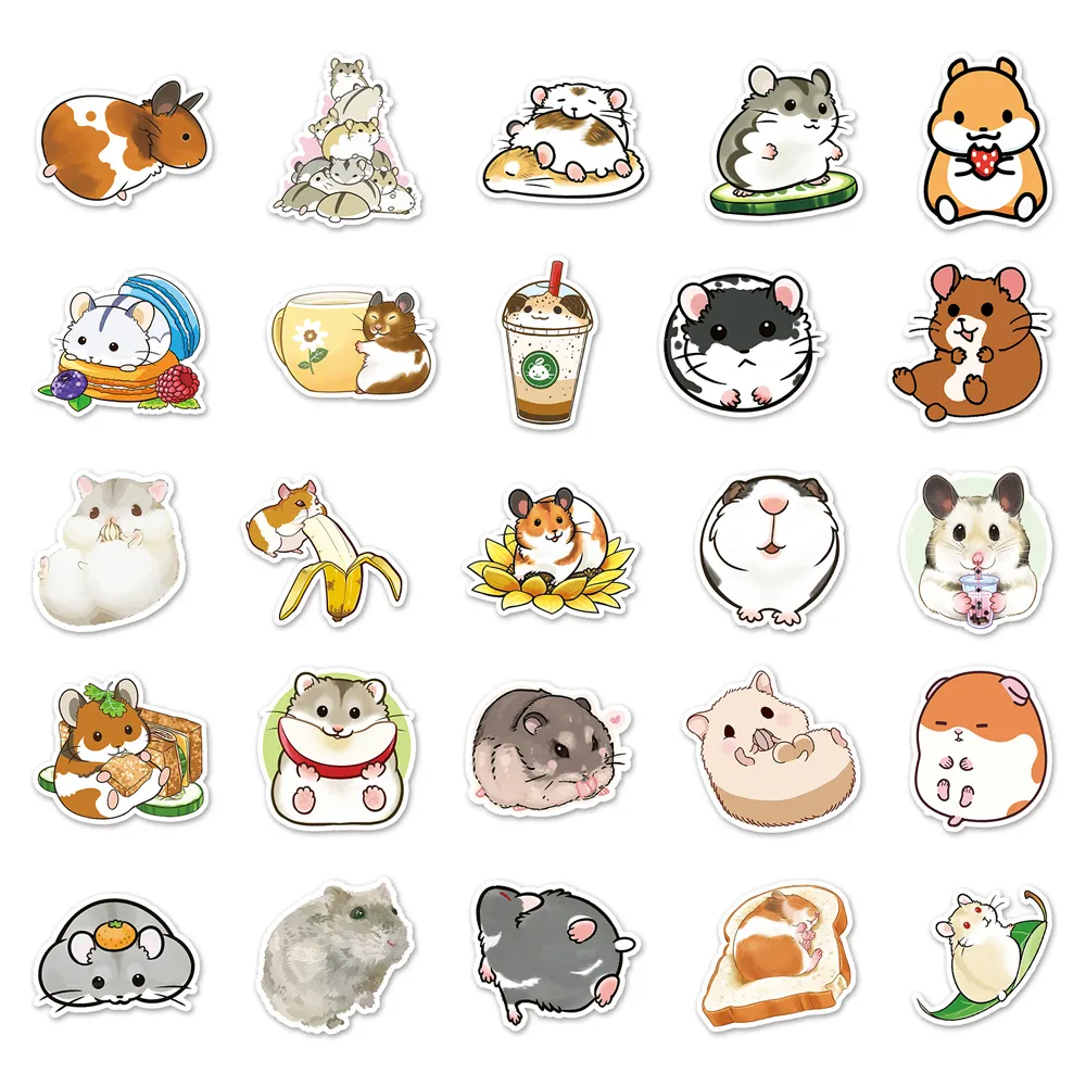 Set di 50 adesivi giapponesi, adesivi animali Kawaii 1- DOBUTSU 1