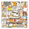 Lote de 50 pegatinas japonesas, pegatinas Kawaii Hamster-HAMUSUTA