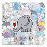 Lotto di 50 adesivi giapponesi, Kawaii Elephant Stickers-ZO