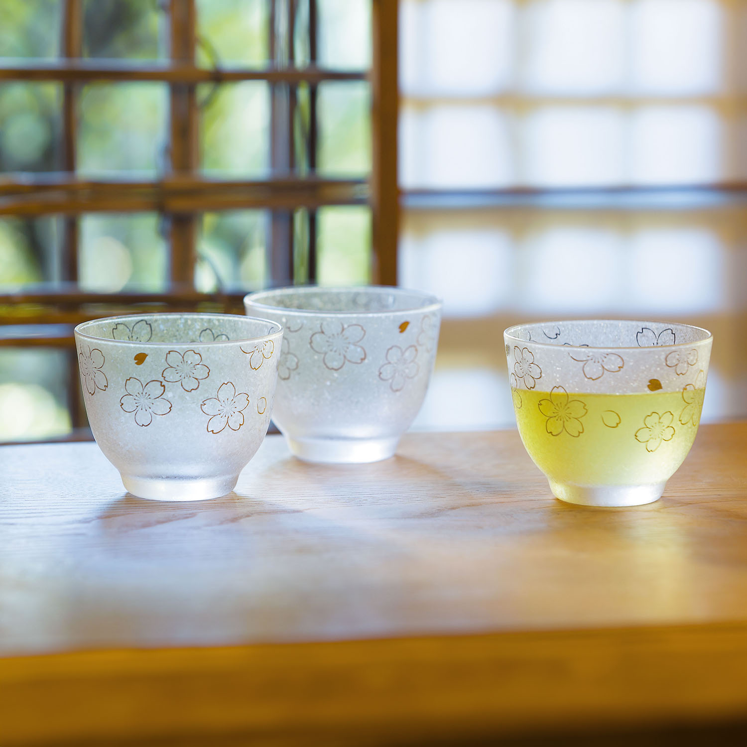 Servizio di sake giapponese in vetro, 1 bottiglia