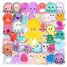 Lot de 50 autocollants japonais,Stickers Kawaii octopus-TAKO