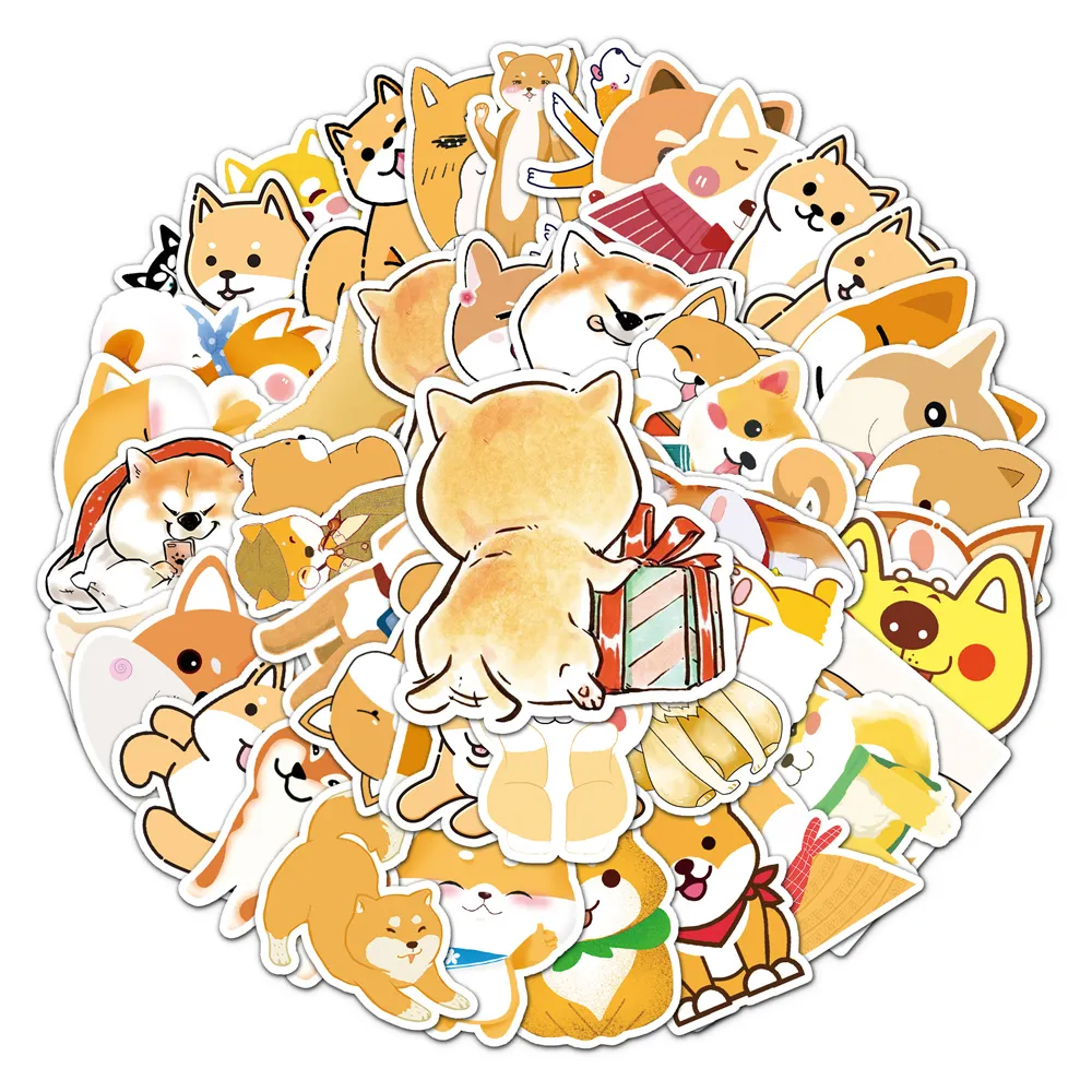 Set di 50 adesivi giapponesi, adesivi animali Kawaii 1- DOBUTSU 1