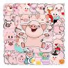 Lot de 50 autocollants japonais,Stickers Kawaii Cochons-BUTA