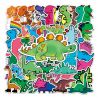 Lot de 50 autocollants japonais,Stickers Kawaii Dinosaures-KYORYU