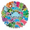 Set of 50 Japanese stickers, Kawaii Dinosaurs stickers-KYORYU