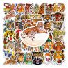 Set mit 50 japanischen Aufklebern, Kawaii Tiger Sticker-TORA