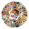 Set de 50 pegatinas japonesas, Kawaii Tiger Stickers-TORA